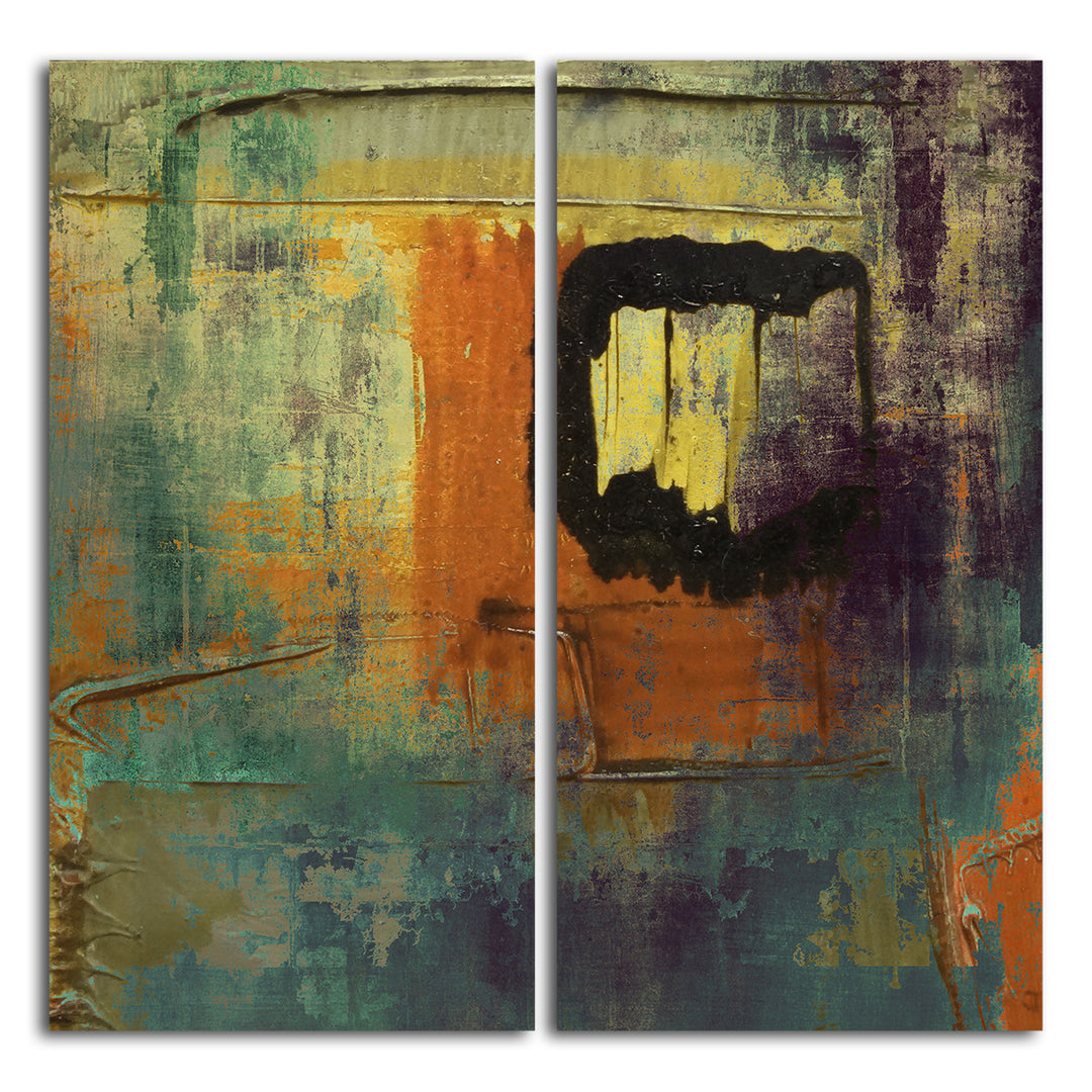 Bueno Exchange XXVI' 2 Piece Wrapped Canvas Wall Art Set - Ready2HangArt