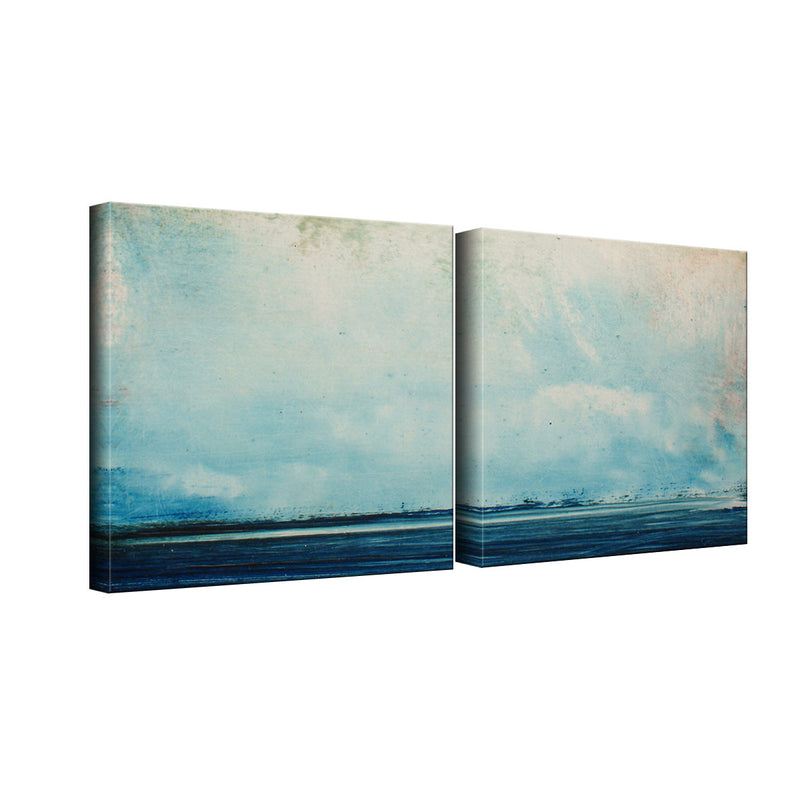 Abstract Landscape' 2 Piece Wrapped Canvas Wall Art Set