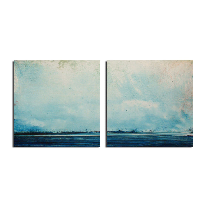 Abstract Landscape' 2 Piece Wrapped Canvas Wall Art Set