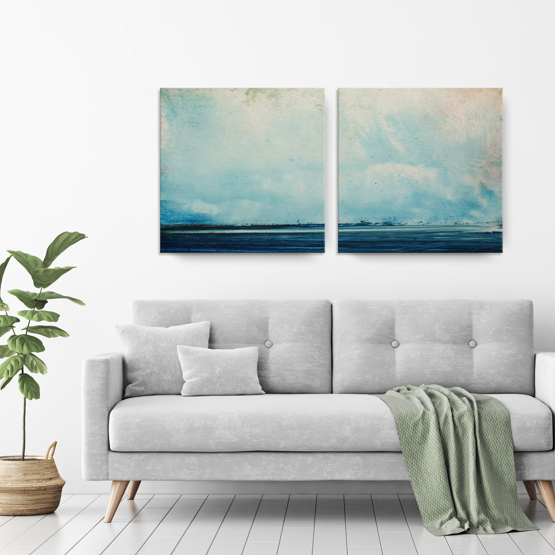 Abstract Landscape' 2 Piece Wrapped Canvas Wall Art Set