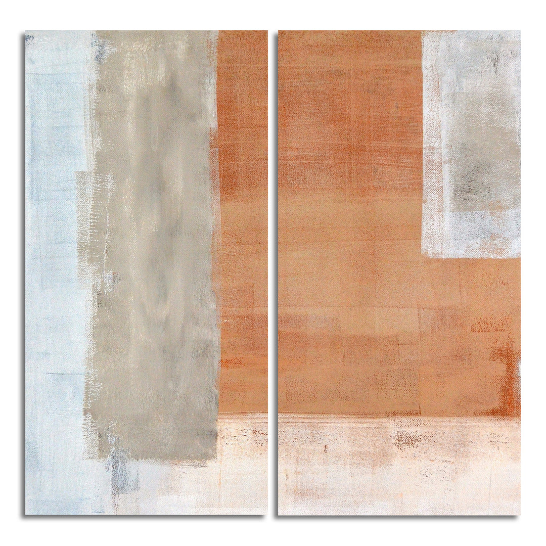 Bueno Exchange XXVII' 2 Piece Wrapped Canvas Wall Art Set - Ready2HangArt