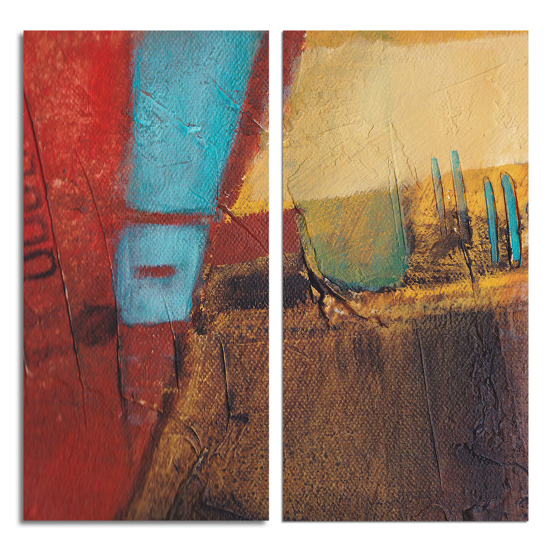 Bueno Exchange XXXI' 2 Piece Wrapped Canvas Wall Art Set - Ready2HangArt