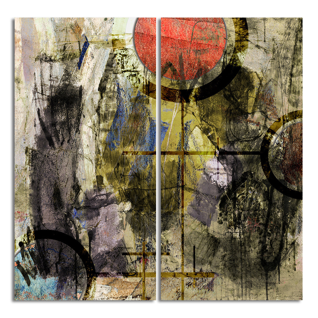 Bueno Exchange XXXII' 2 Piece Wrapped Canvas Wall Art Set - Ready2HangArt