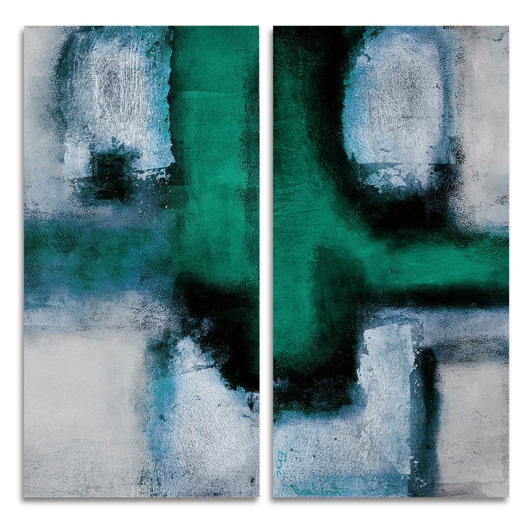 Bueno Exchange L' 2 Piece Wrapped Canvas Wall Art Set - Ready2HangArt