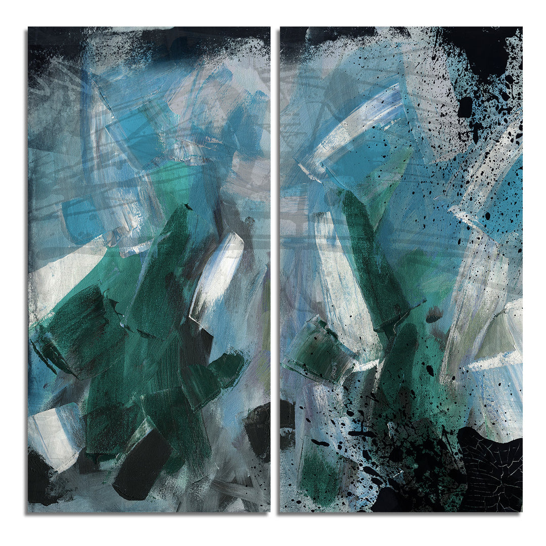 Bueno Exchange LII' 2 Piece Wrapped Canvas Wall Art Set - Ready2HangArt