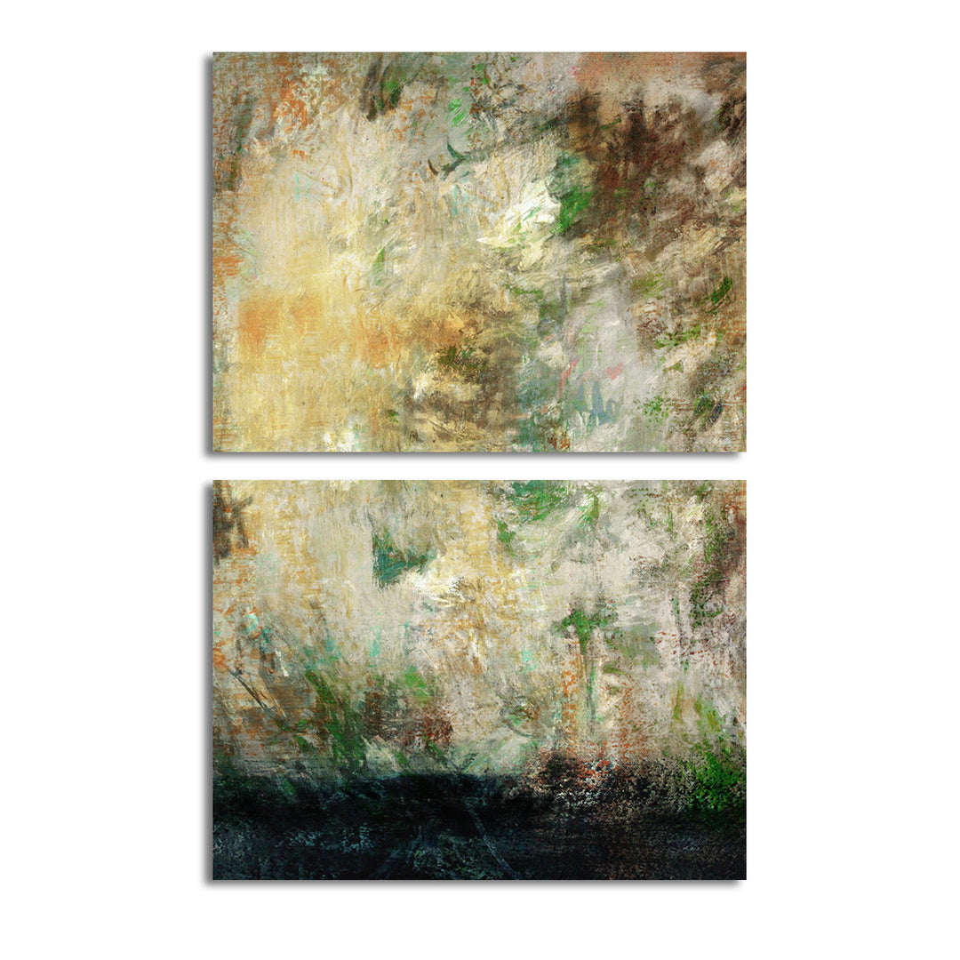Bueno Exchange LXVI' 2 Piece Wrapped Canvas Wall Art Set - Ready2HangArt