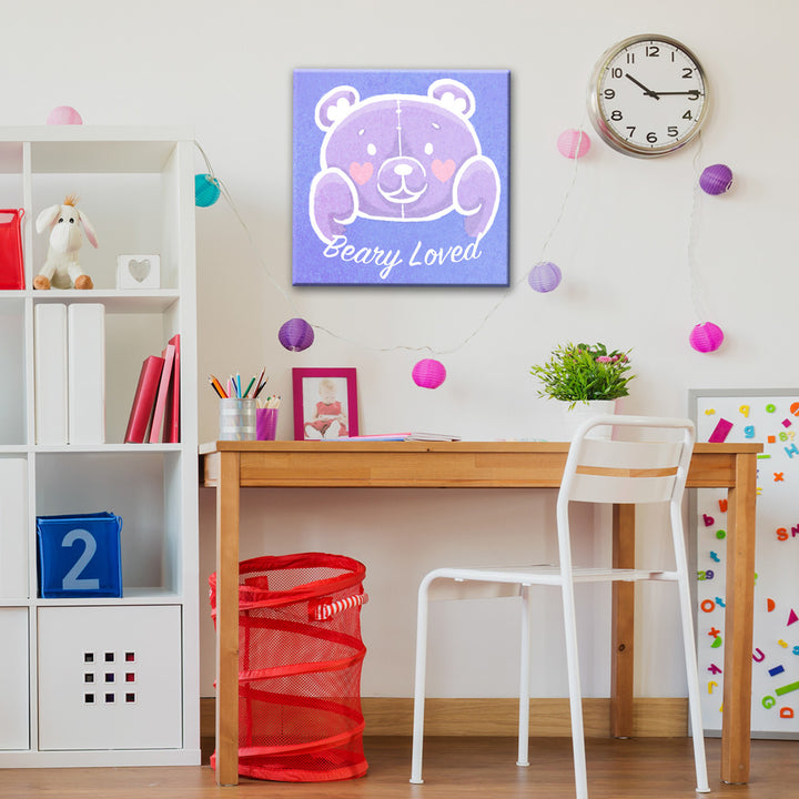 Beary Loved' Wrapped Canvas Wall Art