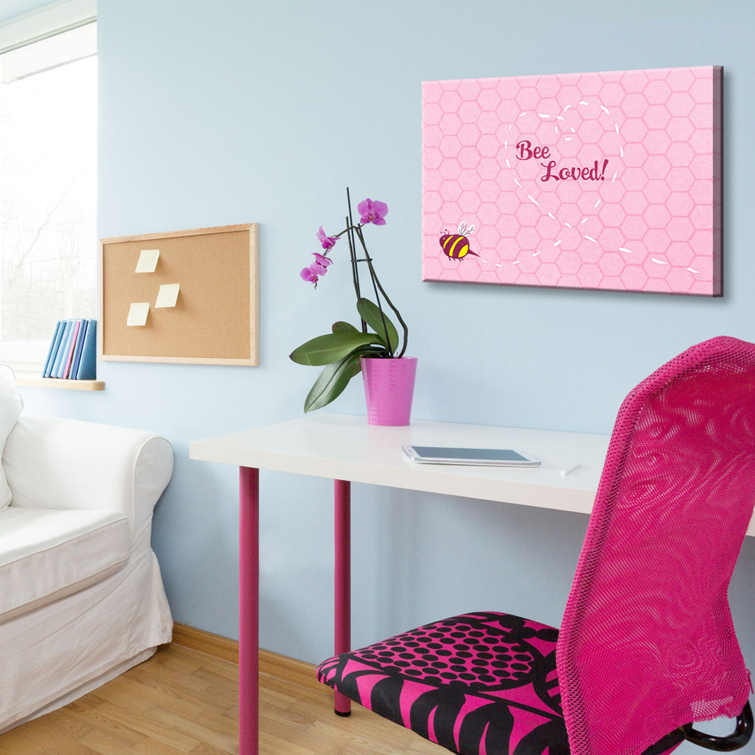 Bee Loved' Wrapped Canvas Wall Art