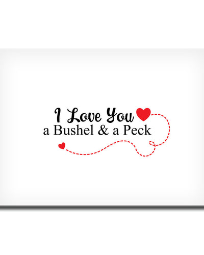 A Bushel & A Peck' Wrapped Canvas Wall Art