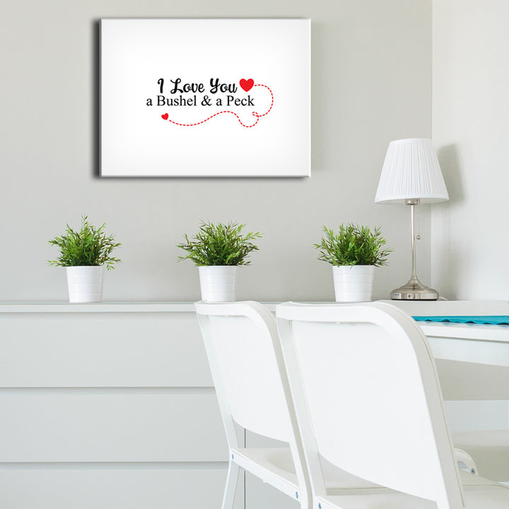 A Bushel & A Peck' Wrapped Canvas Wall Art