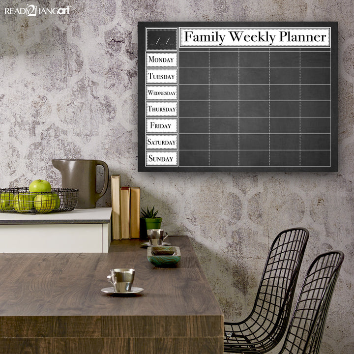 Dry Erase Family Weekly Calendar on ArtPlexi