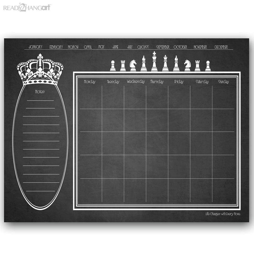 Regal Dry Erase Monthly Calendar on ArtPlexi
