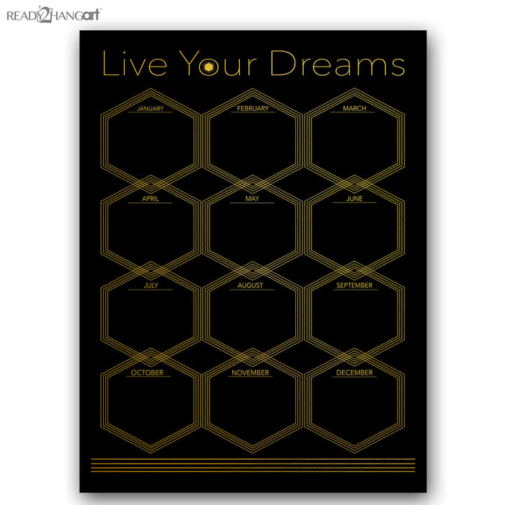 Glam Dry Erase Monthly Calendar on ArtPlexi