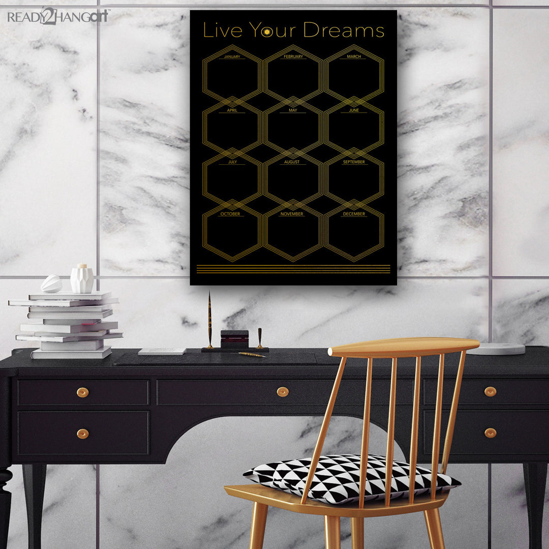 Glam Dry Erase Monthly Calendar on ArtPlexi