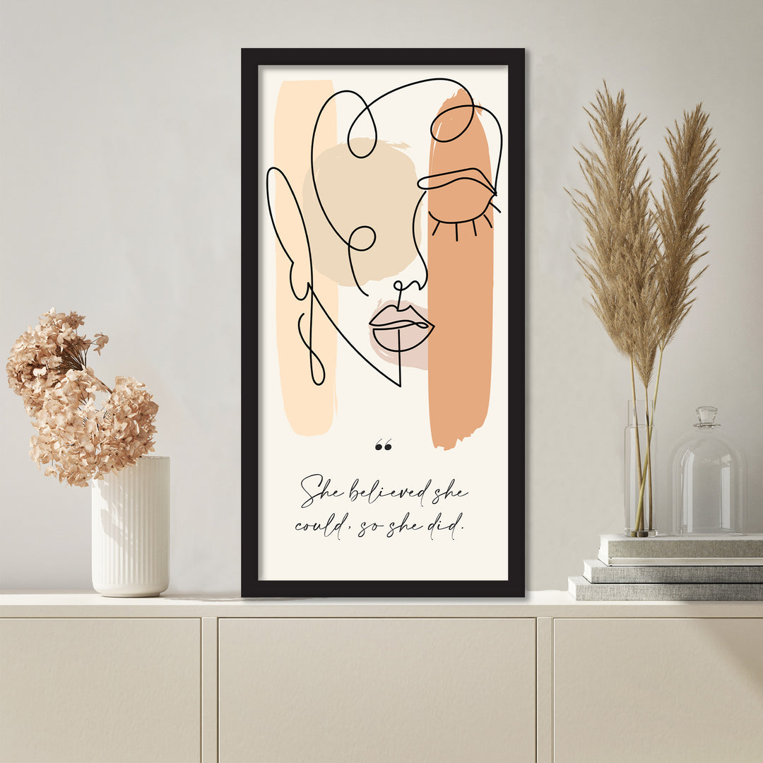 'Mur Contour III'  Wall Art