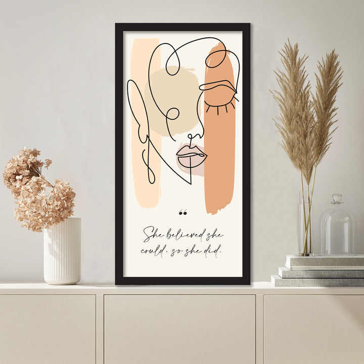 'Mur Contour III'  Wall Art