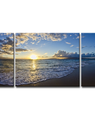 'Upon the Shoreline' 3-Piece Wrapped Canvas Set