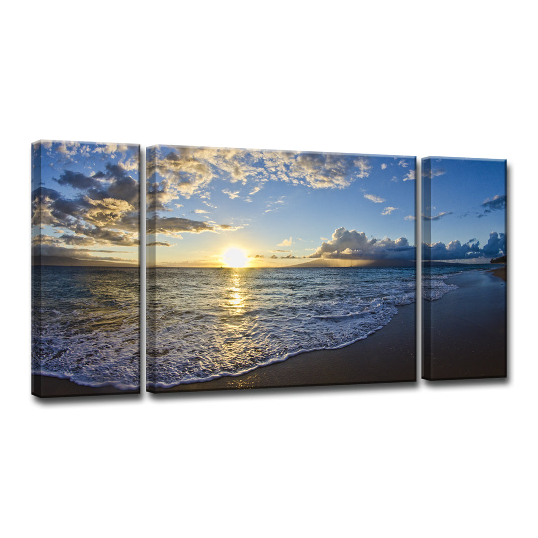 'Upon the Shoreline' 3-Piece Wrapped Canvas Set