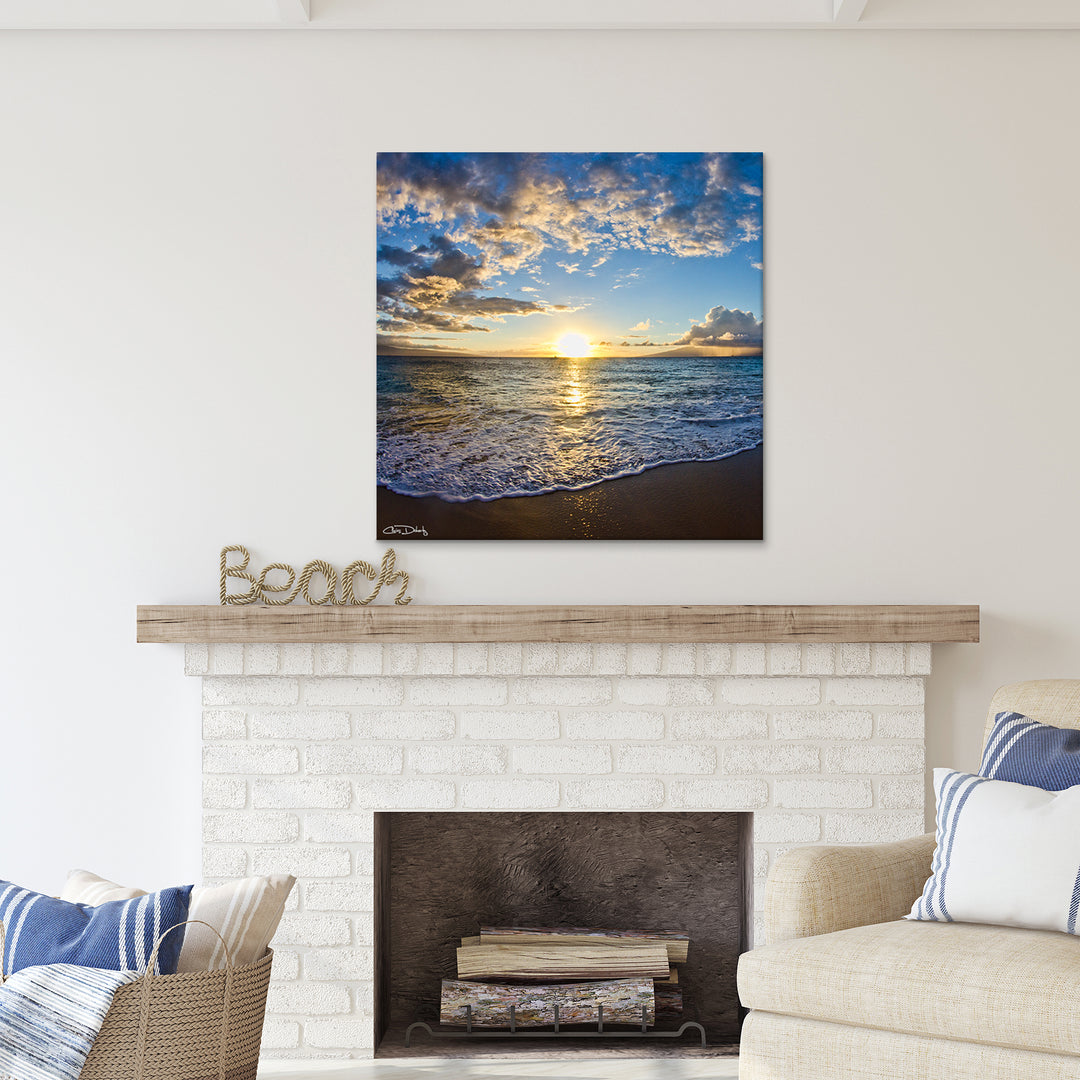 'Sun and Sea' Wrapped Canvas Wall Art