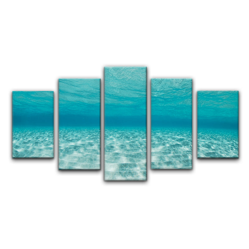 'Crystalline Waters' 5-Piece Wrapped Canvas Set