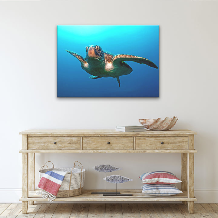 'Squirt Blue' Wrapped Canvas Wall Art