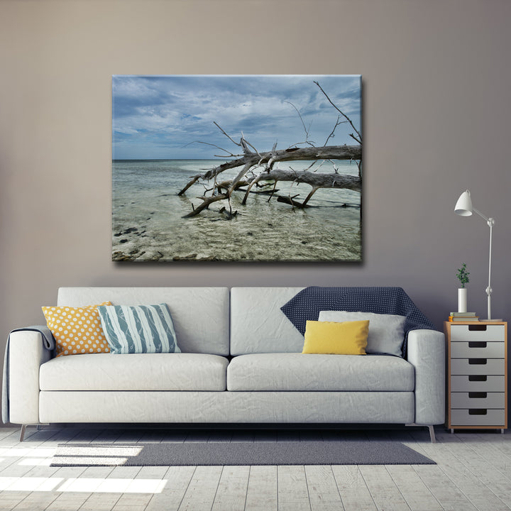 'Blue Mist II' Wrapped Canvas Wall Art
