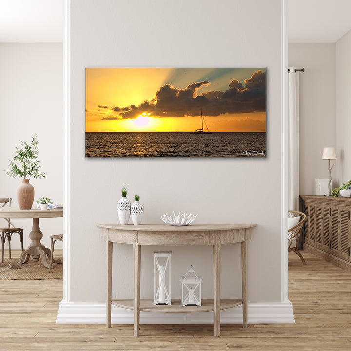 'Maui Sunset' Wrapped Canvas Wall Art