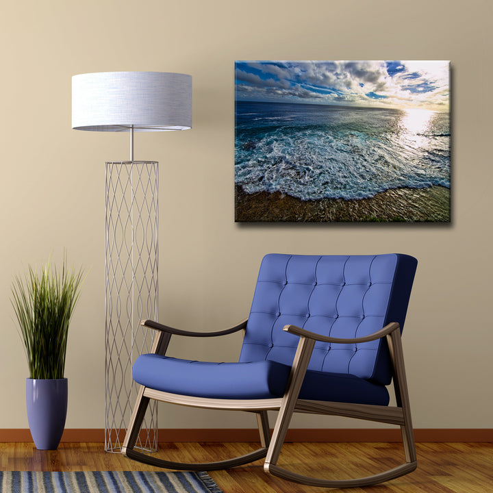 'Sea Foam' Wrapped Canvas Wall Art