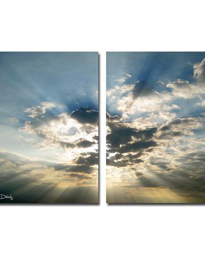 Cloud Escape No. 1' 2-Piece Wrapped Canvas Wall Art Set