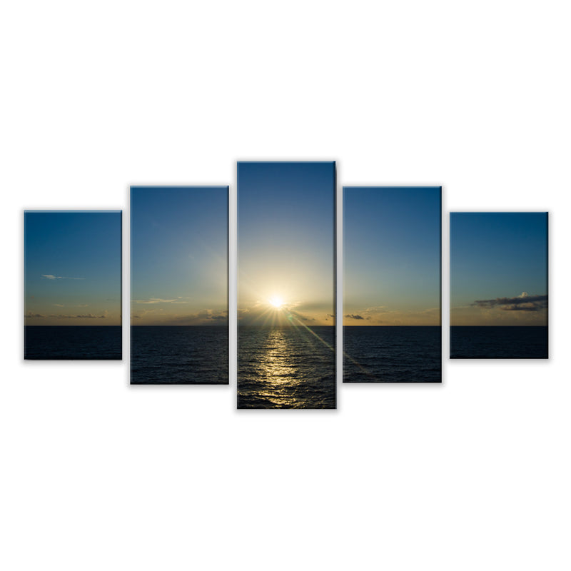 'Morning Dew' 5-Piece Wrapped Canvas Wall Art Set