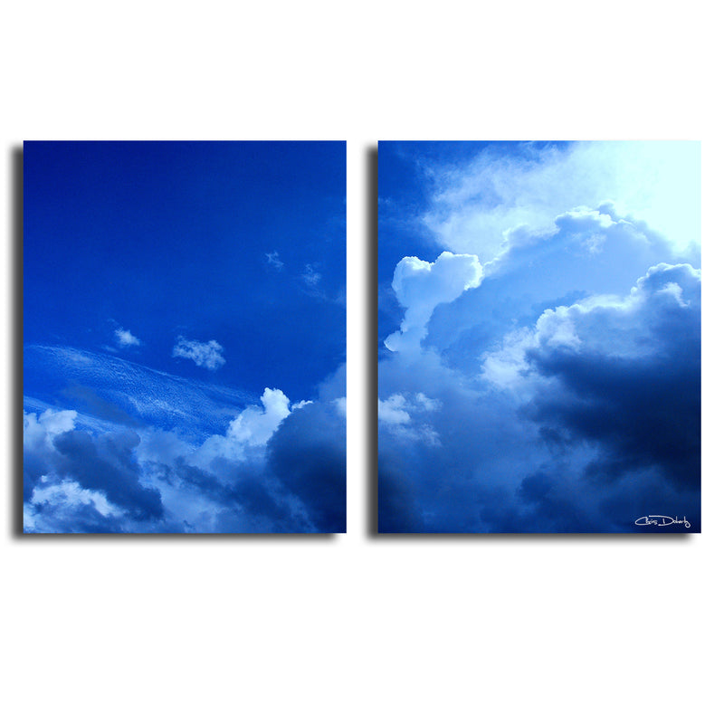 'Clouds' 2-Piece Wrapped Canvas Wall Art Set