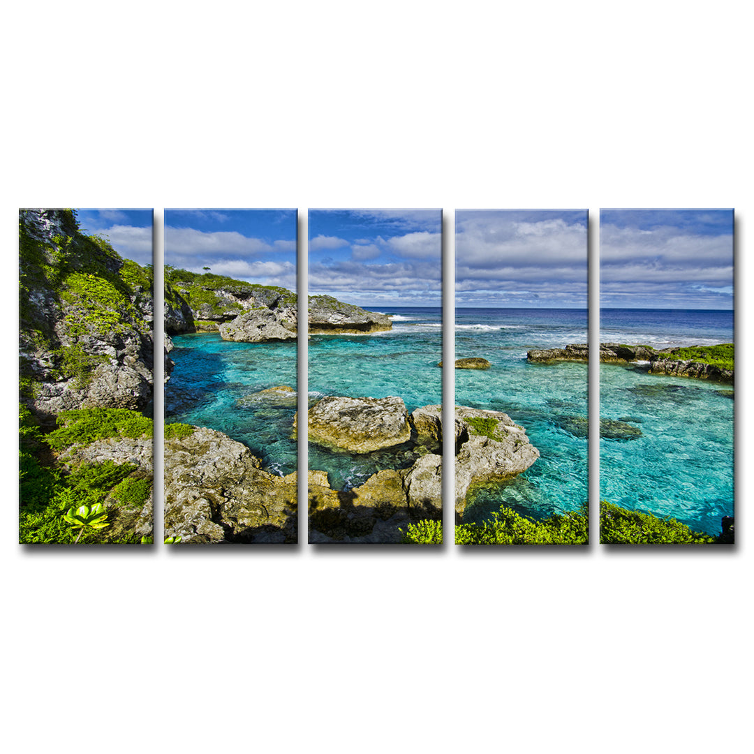 Seaglass III' Wrapped Canvas Wall Art Set