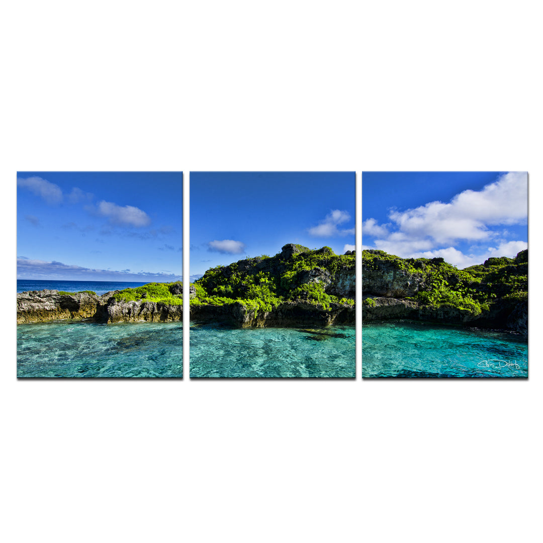 'Grunge Pano' 3-Piece Wrapped Canvas Wall Art Set - Ready2HangArt
