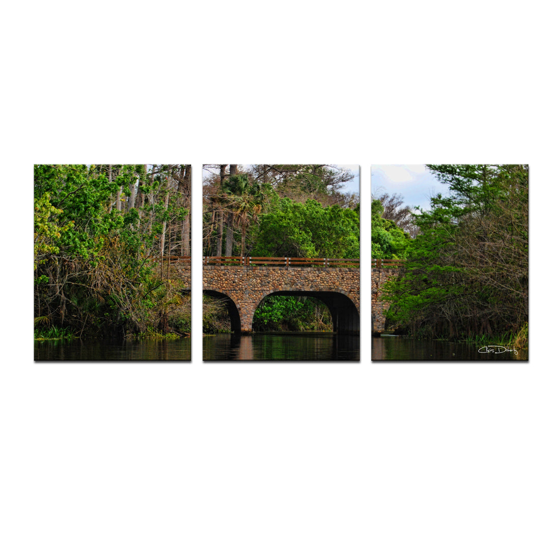 'Loxahatchee Bridge' 3-Piece Wrapped Canvas Wall Art Set - Ready2HangArt