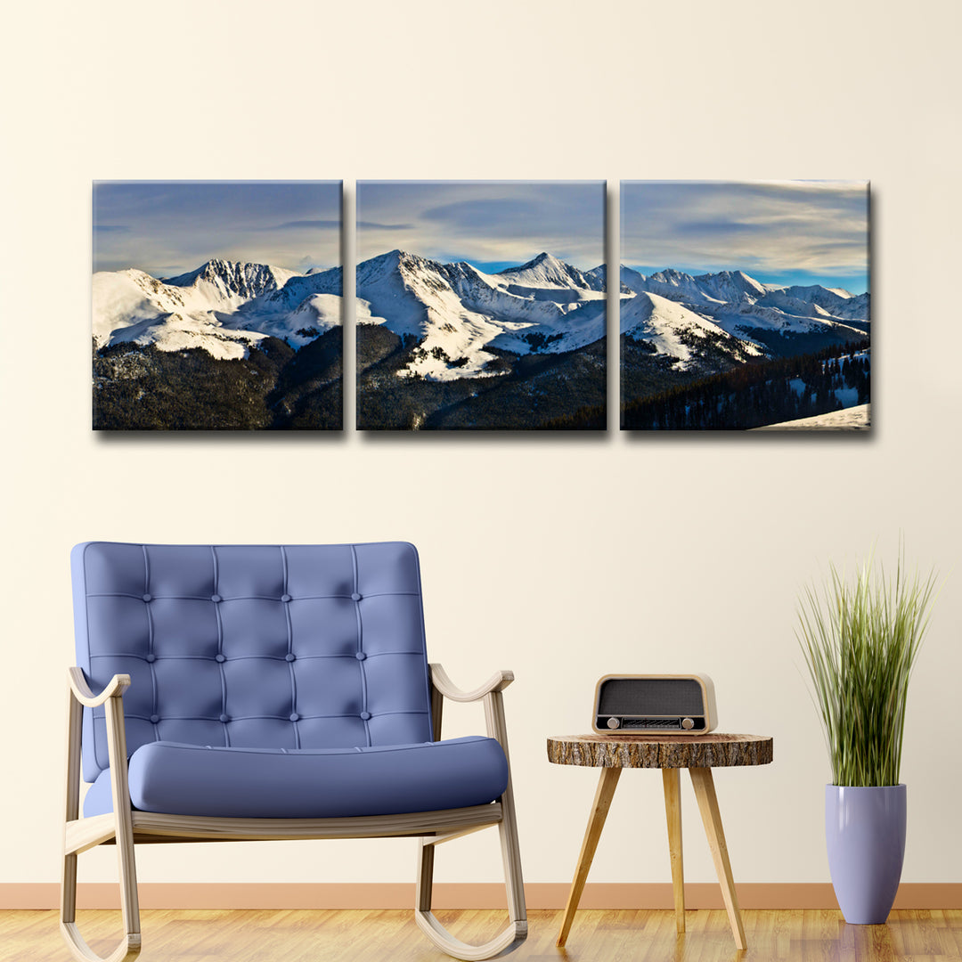 Icy Escape' 3-Piece Wrapped Canvas Art Set