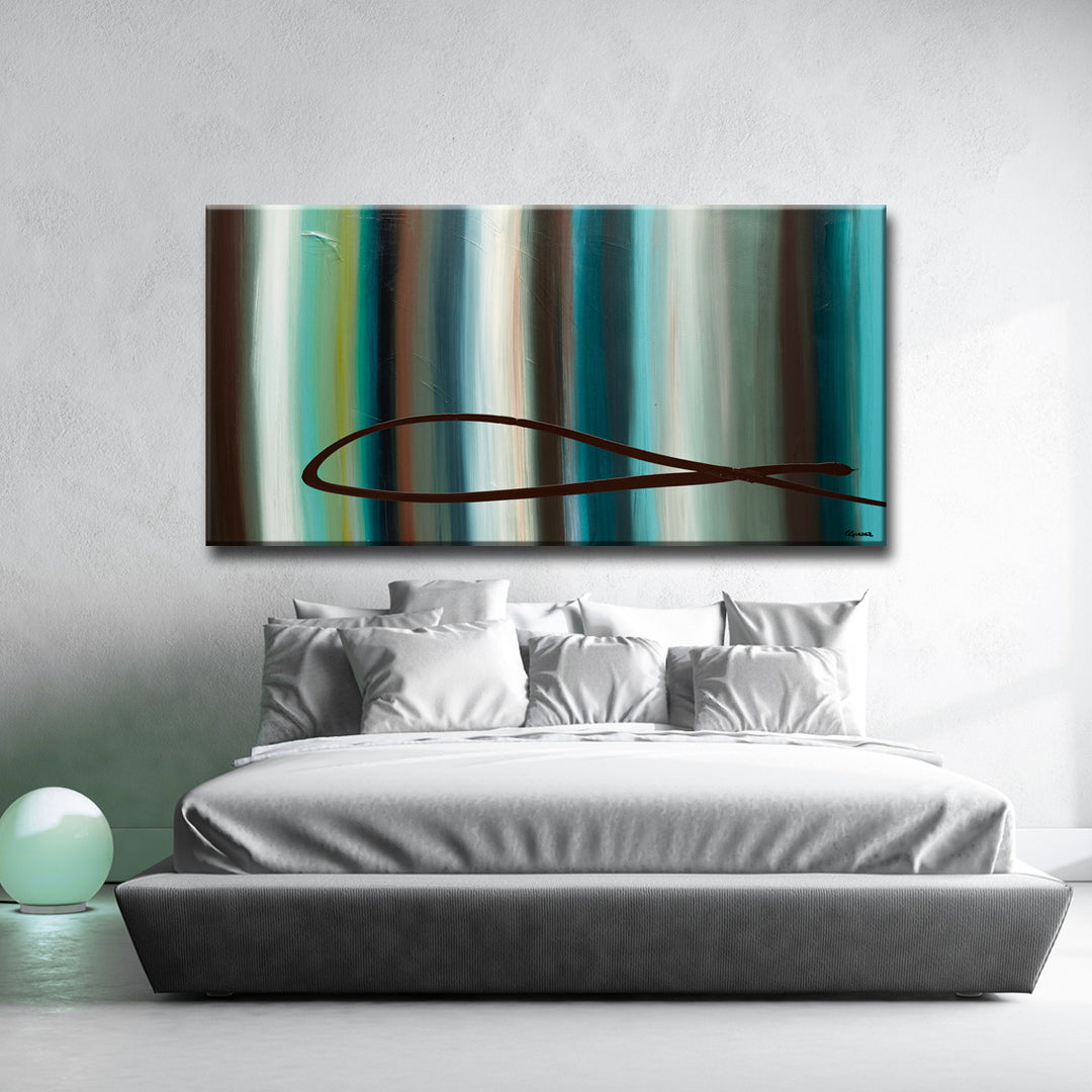 Le-Onde' Wrapped Canvas Wall Art
