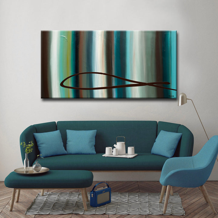 Le-Onde' Wrapped Canvas Wall Art