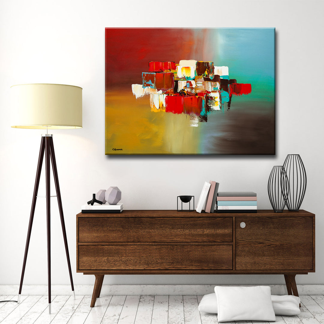 Spanning-Boundaries' Wrapped Canvas Wall Art