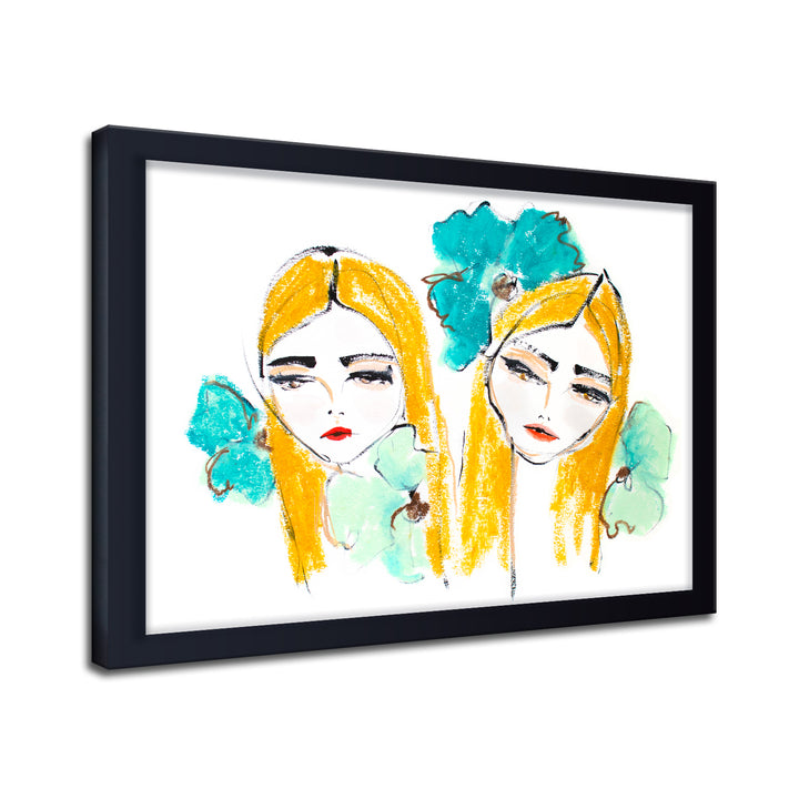 'Cara And Carina' Framed Print Wall Art