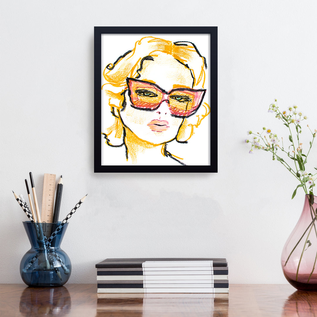 'Marlene' Framed Print Wall Art