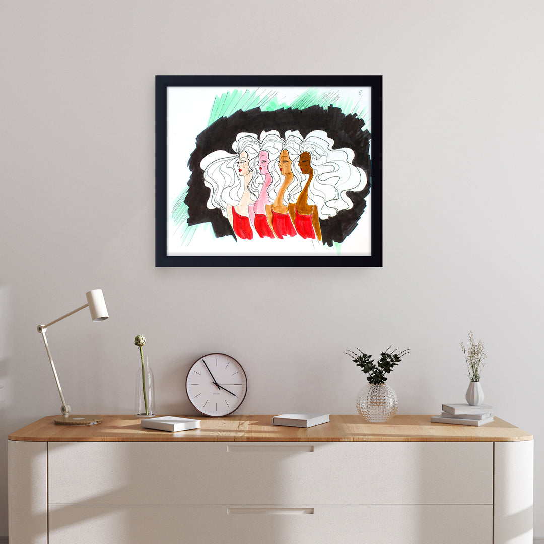 'Woman' Framed Print Wall Art