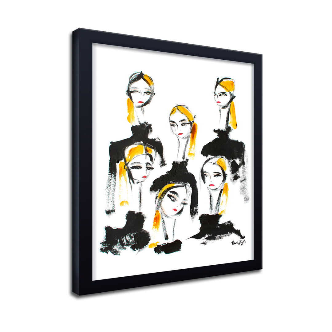 'Blondes Backstage' Framed Print Wall Art