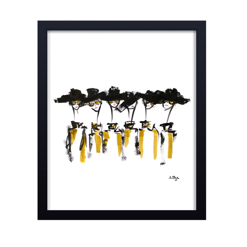 'Hat And Sunnies' Framed Print Wall Art
