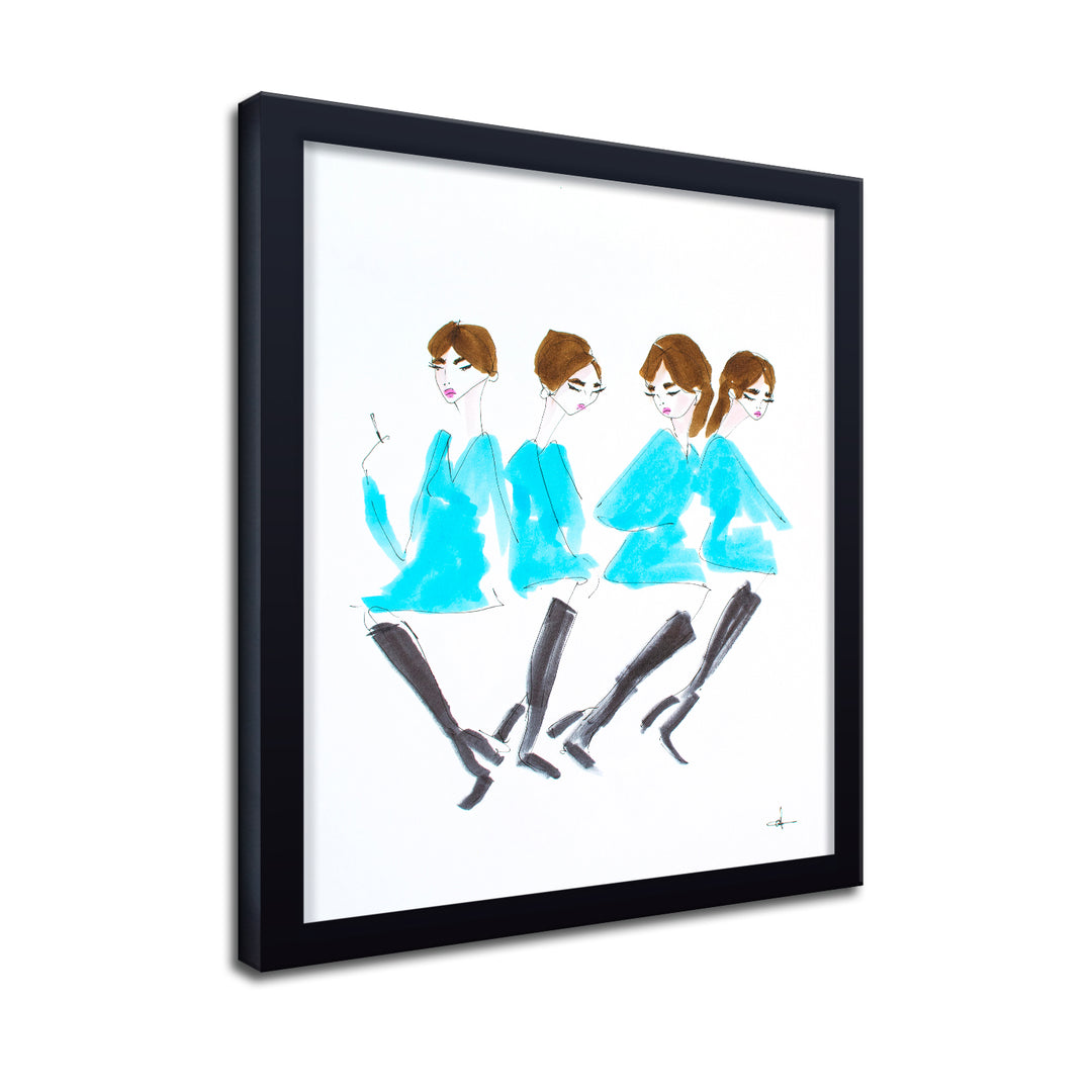 'Mod Models' Framed Print Wall Art