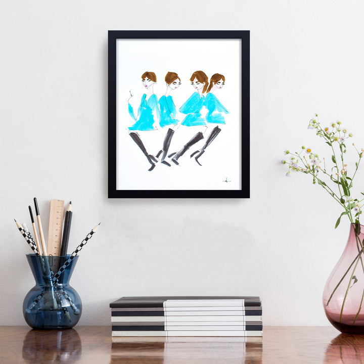 'Mod Models' Framed Print Wall Art