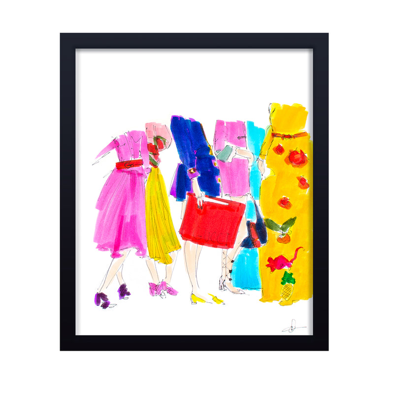 'Waiting For Gucci' Framed Print Wall Art