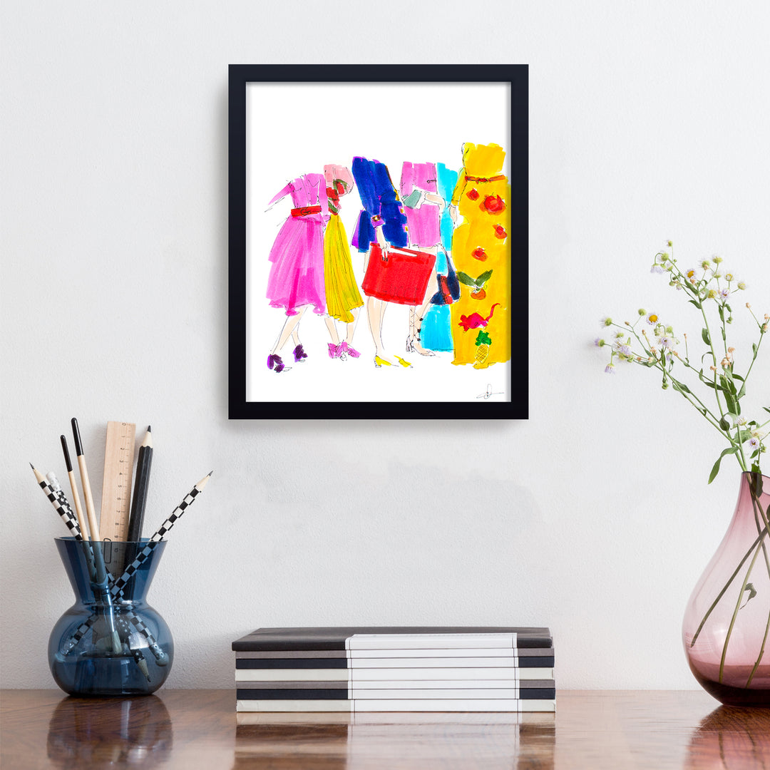 'Waiting For Gucci' Framed Print Wall Art