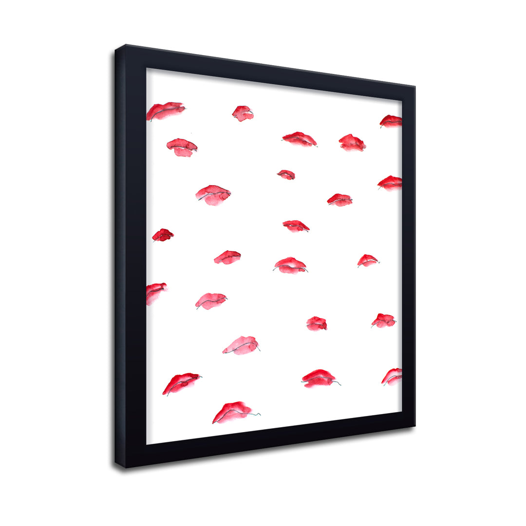 'Flying Lips' Framed Print Wall Art