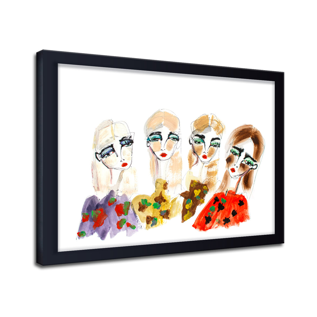 'Backstage Cheeks' Framed Print Wall Art