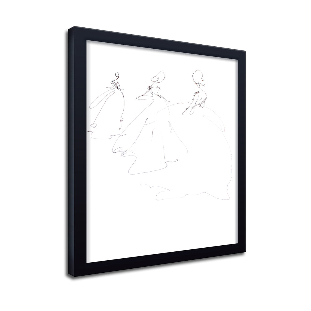 'Study Of Dress No.1' Framed Print Wall Art